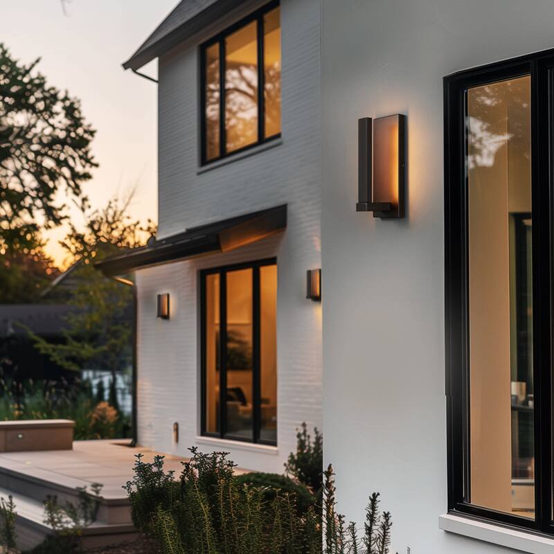 Globe Electric 91010345 12" Tall LED Outdoor Wall Sconce