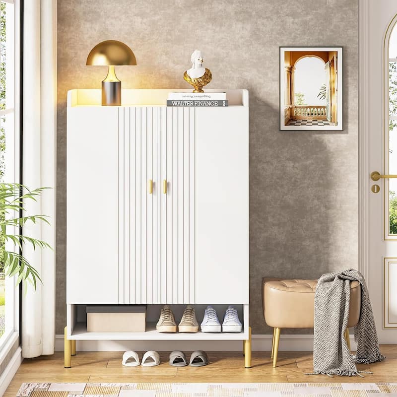 Shoe Cabinet Storage Entryway, Slim 6-Tier Shoe Organizer Cabinet