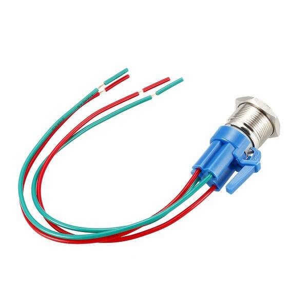 Shop Momentary Push Button Switch 19mm Mounting 1no 12v Green