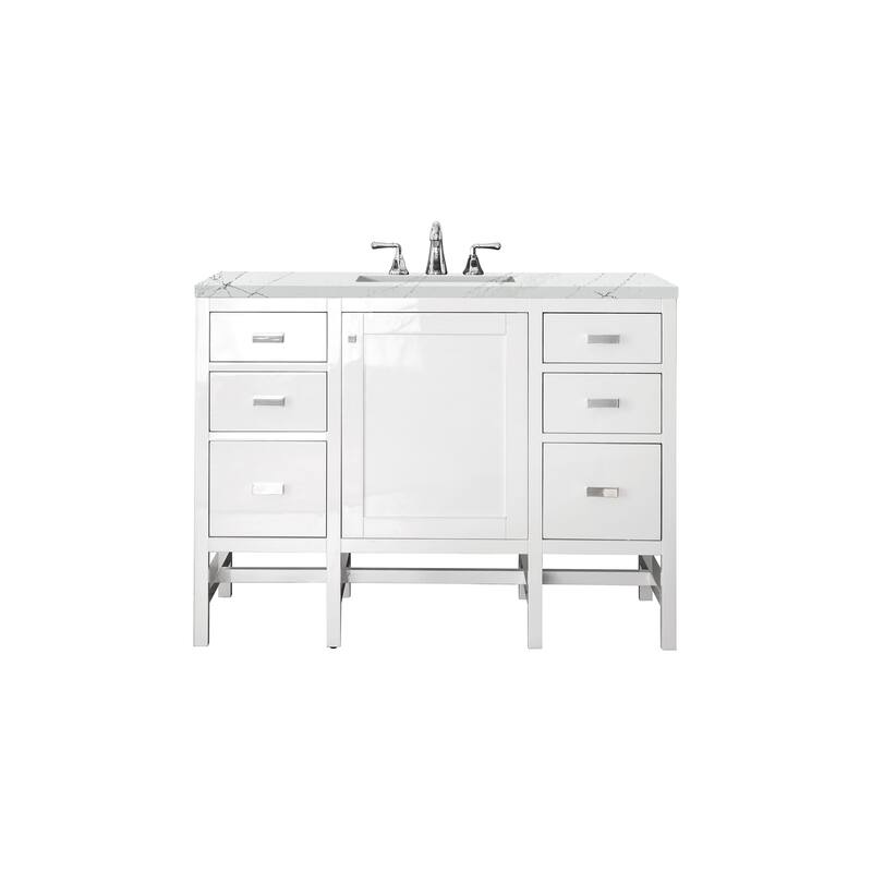 James Martin Vanities Addison 48" Single Vanity, Glossy White