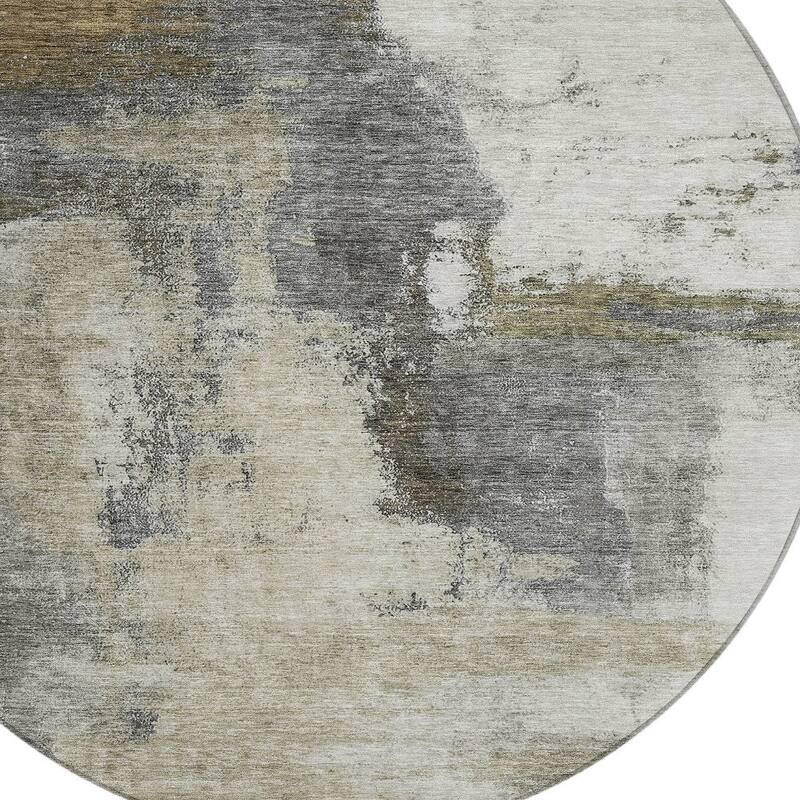 HomeRoots Abstract Transitional Rectangle Outdoor Rug