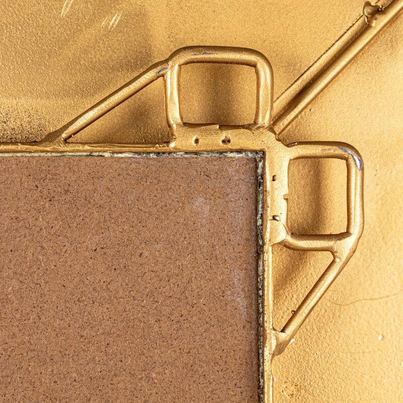 Metal Wall Mirror with Raised Edge Frame - 28.5"L x 1.8"W x 38.0"H