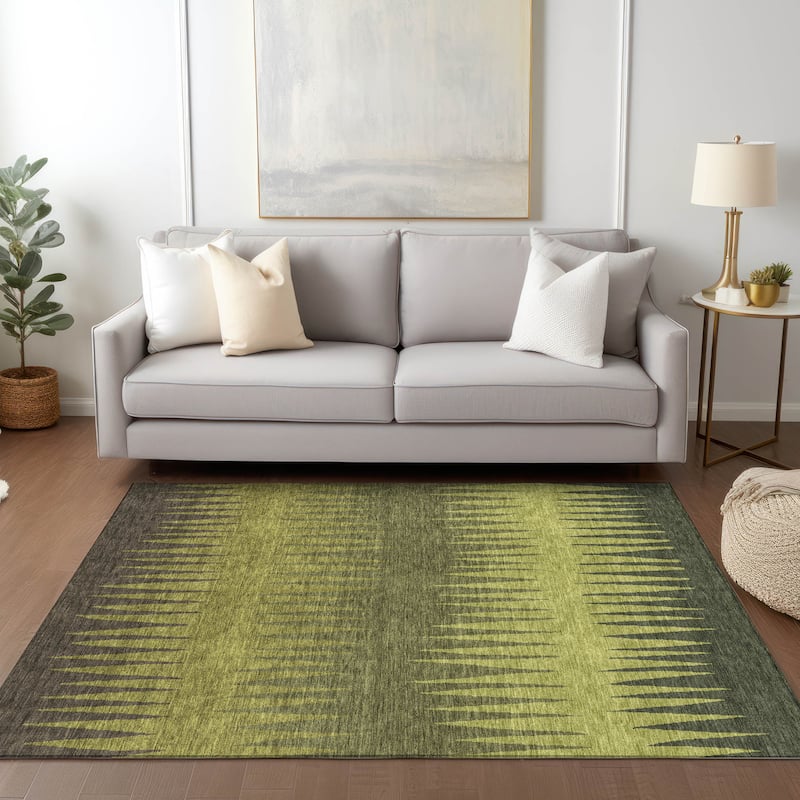 Machine Washable Indoor/ Outdoor Chantille Ombre Contemporary Rug