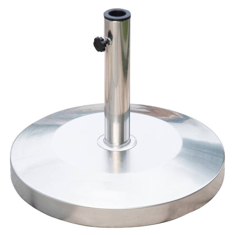 GDFStudio Outdoor Cael Stainless Steel Heavy Duty Umbrella Base