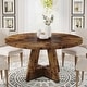 preview thumbnail 14 of 12, 47" Round Dining Table, Wood Top Kitchen Table for Dining/Living Room