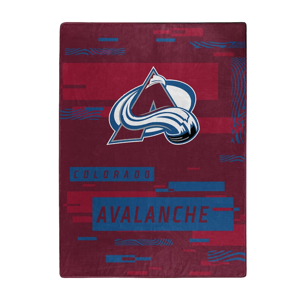 NHL Colorado Avalanche Digitize Raschel Throw Blanket