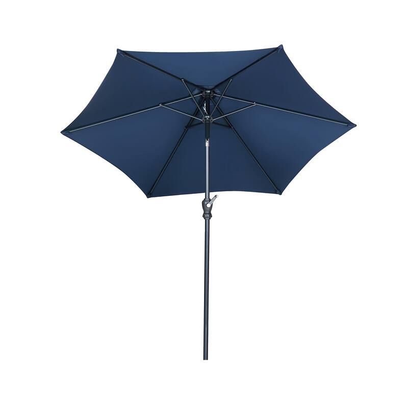 Ainfox 7.5ft Patio Umbrella Outdoor Umbrella Tilt Multi-color Without Base