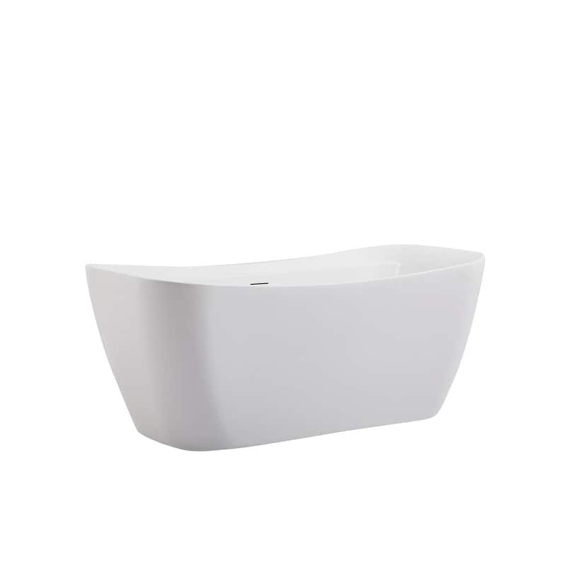 Haley Soaking Bathtub in Glossy White