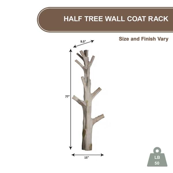 Artissance Approx. 77-80" Mangosteen Half Tree Wall Coat Rack (Size Vary)