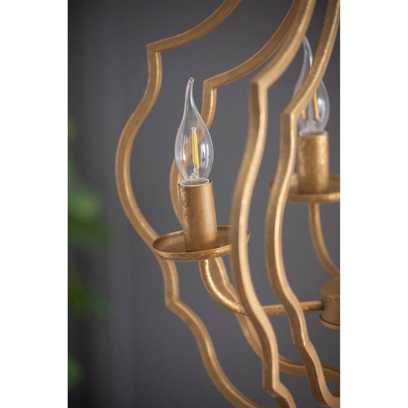 4 - Light Metal Chandelier