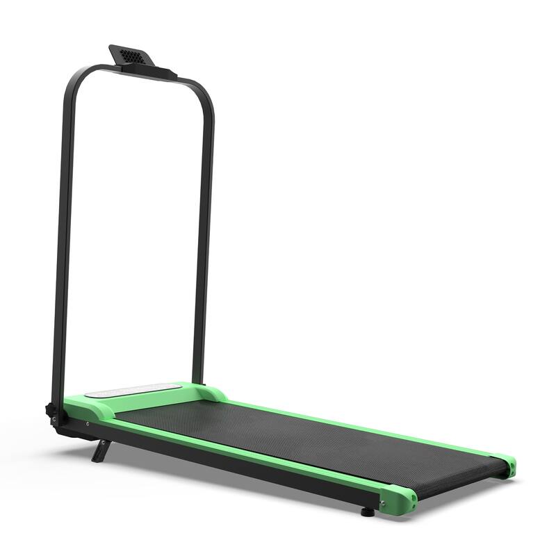 Foldable Treadmill with Handle Bar Incline, 2 in 1 Upgrade Portable Under Desk Walking Pad and Vibration Pad with Remote Control