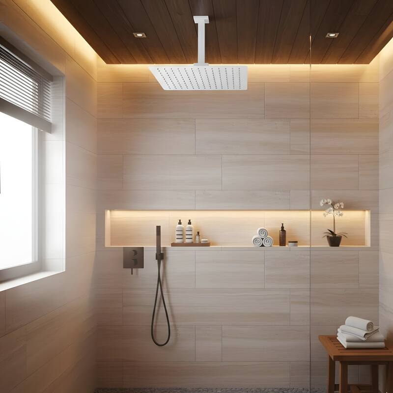 Bathroom Luxury High Pressure Waterfall Rain Shower Head