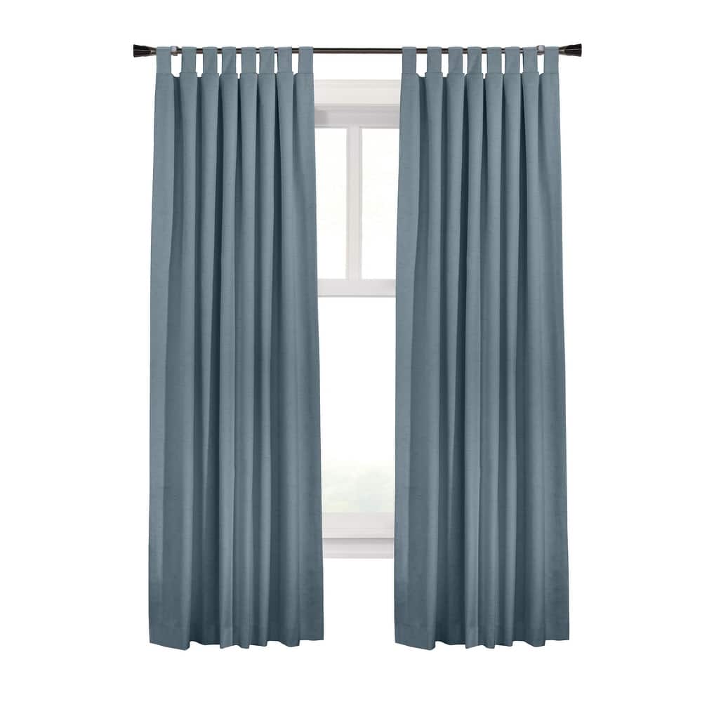 ThermaPlus Ventura Total Blackout Foamback Tab Top Curtain Panel Pair