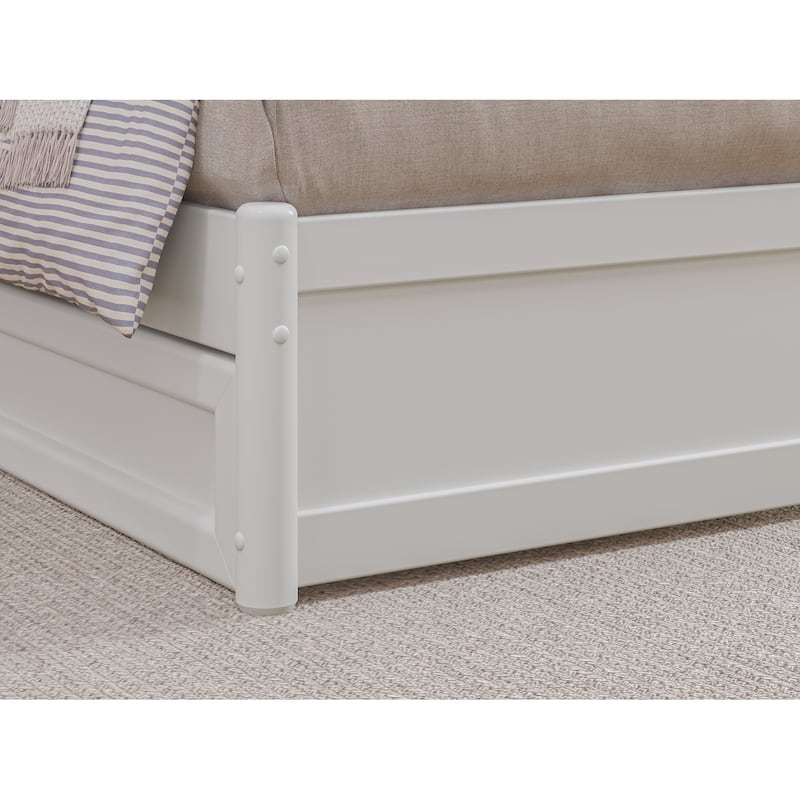 Andorra Platform Bed with Panel Footboard and Storage Drawers