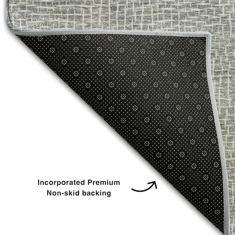 Premium Washable Super Soft Geo Hatchy Mayfield Rug