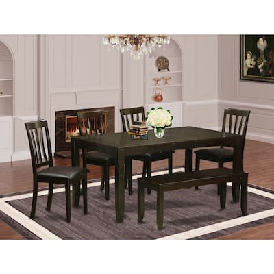 Victorian Dining Set - Table with Leaf & Chairs - Elegant Kitchen Set