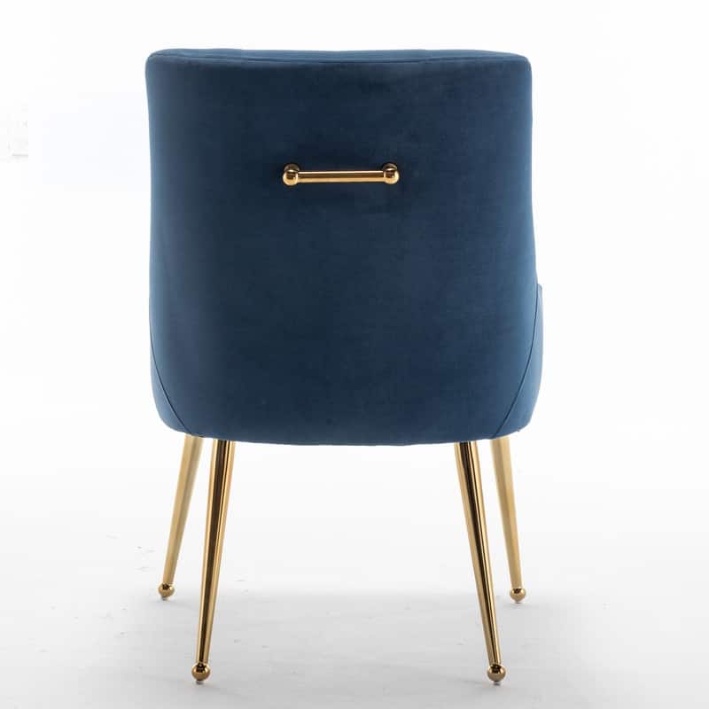 Modern Glam Velvet Dining Chair Set of 8 for Dining Room, Tufted Vanity Chair for Living Room (no table)