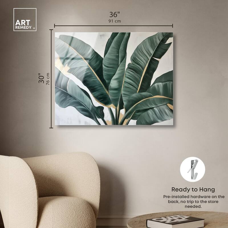 Jungle Jewel Jade II Acrylic by Art Remedy, Ready to Hang