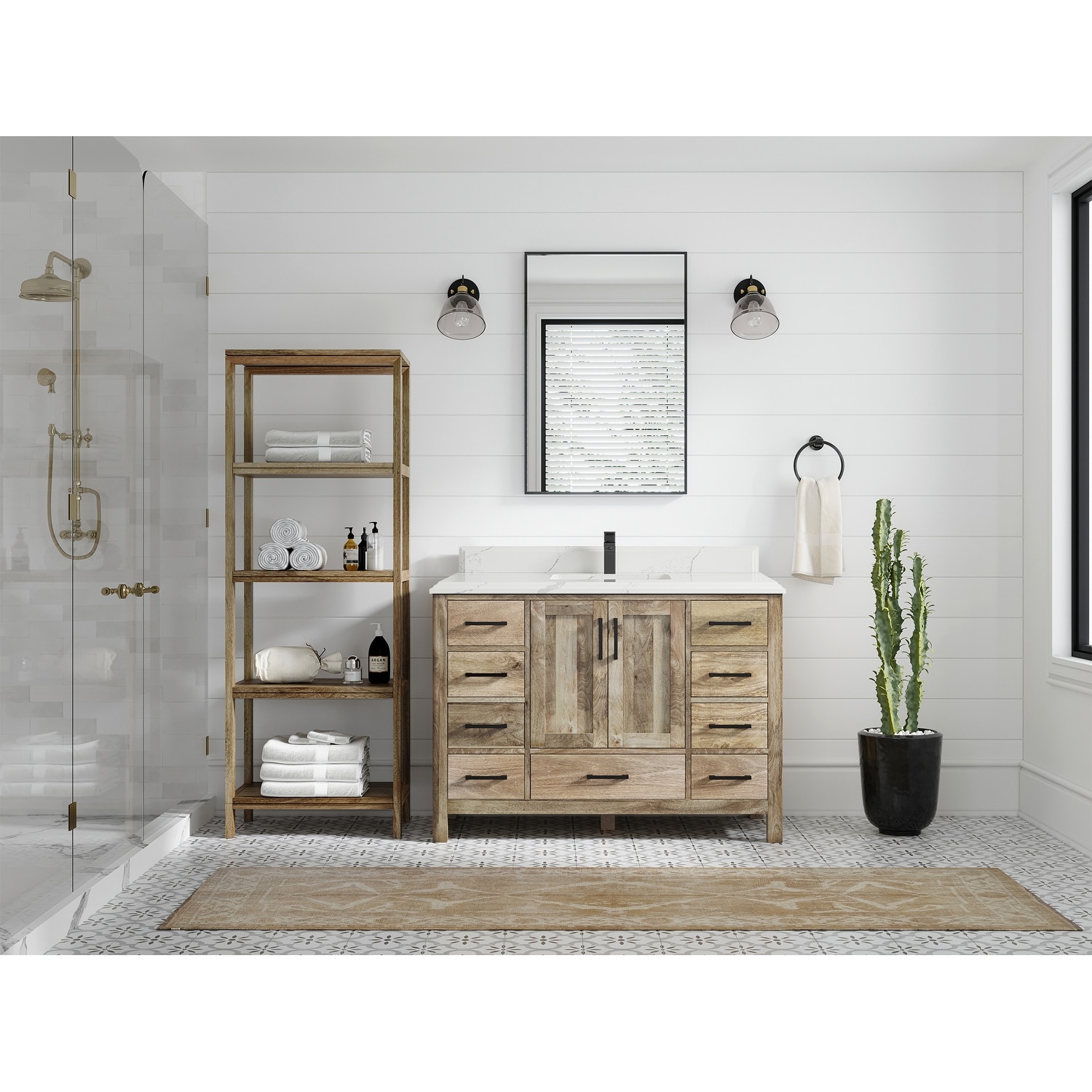 Willow Collections 48 Inch Wide Malibu Mango Single Sink Bathroom Vanity in Mango Finish-image