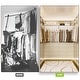 preview thumbnail 24 of 76, Kyrvo Freestanding Closet System with 3 Wooden Drawers ＆ Hanging Rod ＆ Storage Shelf, Modular Walk-in Closet Organizer Wardrobe
