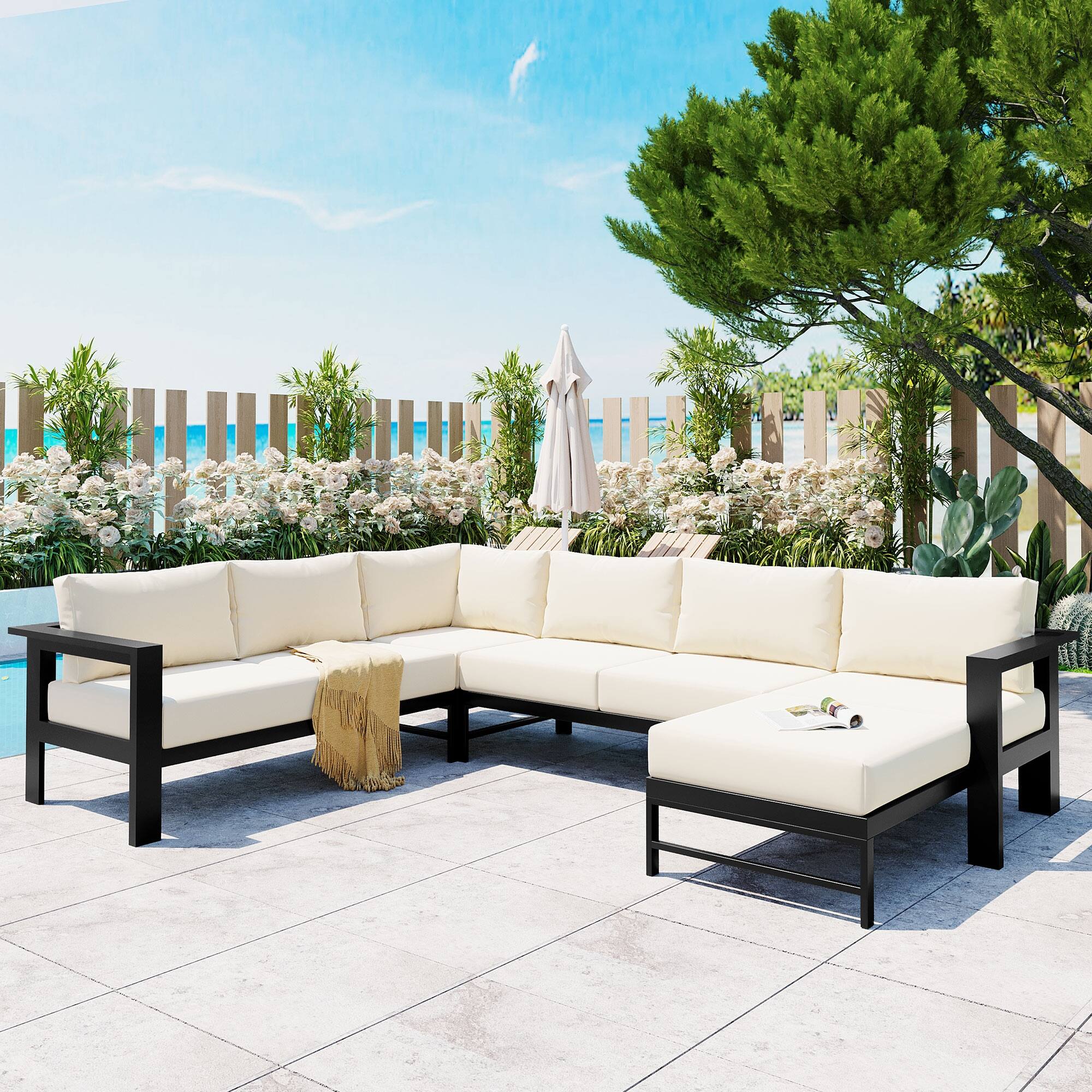 Aluminum frame outdoor sectional 2025