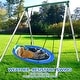 preview thumbnail 6 of 8, Hapfan 50 inch Saucer Swing with Frame, 6.5 ft Tall Swingset, 500 lbs Heavy Duty Swing Sets for Backyard for Kids and Adults