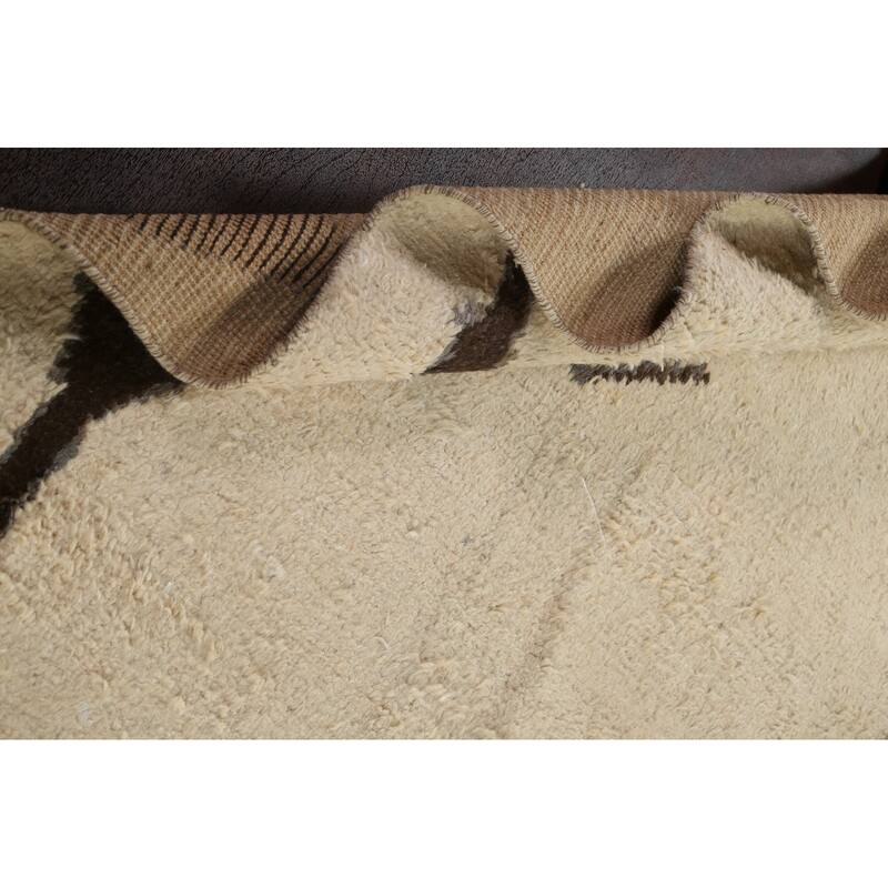 Tribal Oriental Moroccan Area Rug Wool Hand-knotted Living Room Carpet - 9'8" x 14'9"