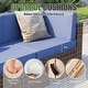 preview thumbnail 132 of 179, AOXUN Fire Pit Conversation Set Rattan Sofa Set Outdoor Furniture With Cushions