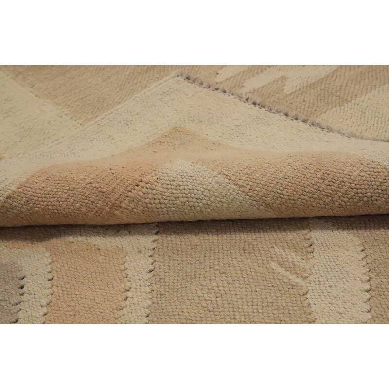 Hand Woven Oriental 100% Wool Carpet Southwestern Tribal Brown Kilim Area Rug - 5' 10'' X 4' 0''