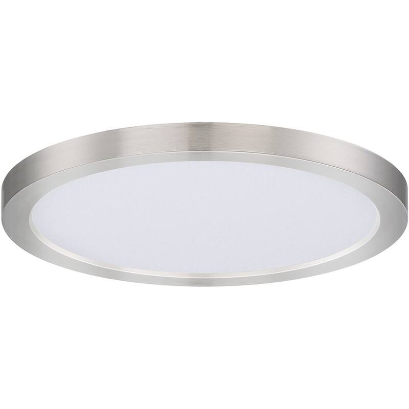 Maxim 57594WT Chip 9" Wide LED Flush Mount Ceiling Fixture - 3000K - Satin Nickel