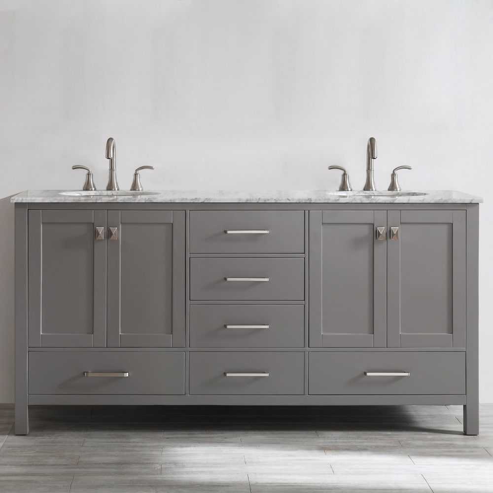 Gela 72-inch Grey Double Vanity 