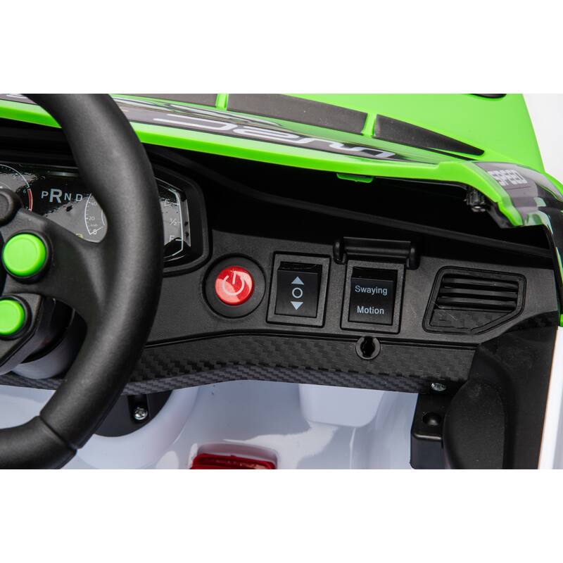 Remote Control Kids Ride On Car, 12V Battery Powered with Music, Lights, and Openable Doors