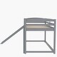 preview thumbnail 19 of 17, Twin over Twin Bunk Bed with Convertible Slide and Ladder