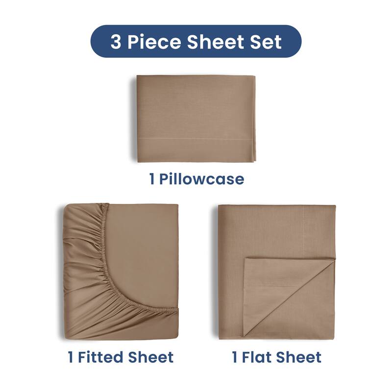 Martex 225 TC - Soft Breathable Durable Deep Pocket - Bed Sheet Set