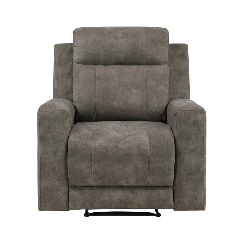Liriope 36" Microfiber Manual Recliner - Tab Pull Reclining Motion