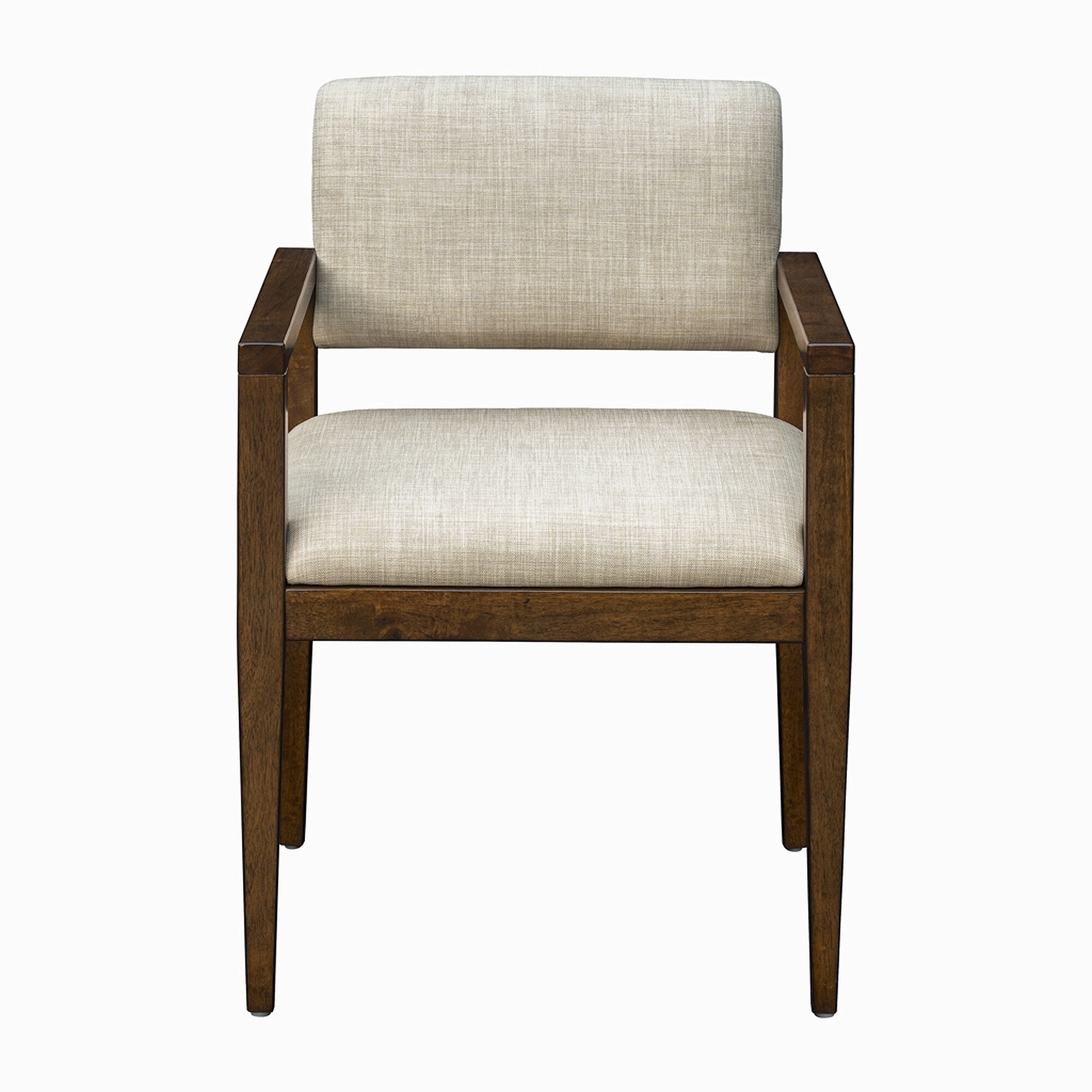 Upholstered Dining Chairs with Arms,Set of 2 - Beige - Bed Bath