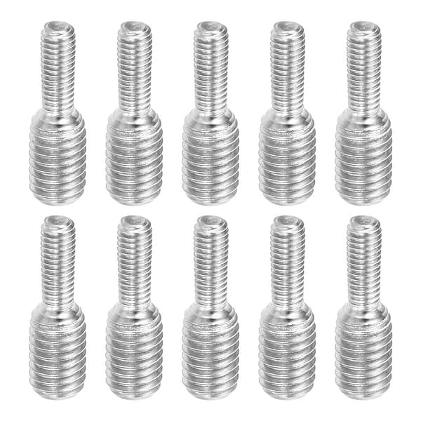 10pcs Double End Threaded Stud Screw Bolt Rod Adapter 16mm Long Bed