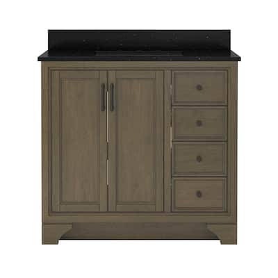 CRAFT + MAIN LCVT3722D-QBG Lanagan 37" Free Standing Single Basin