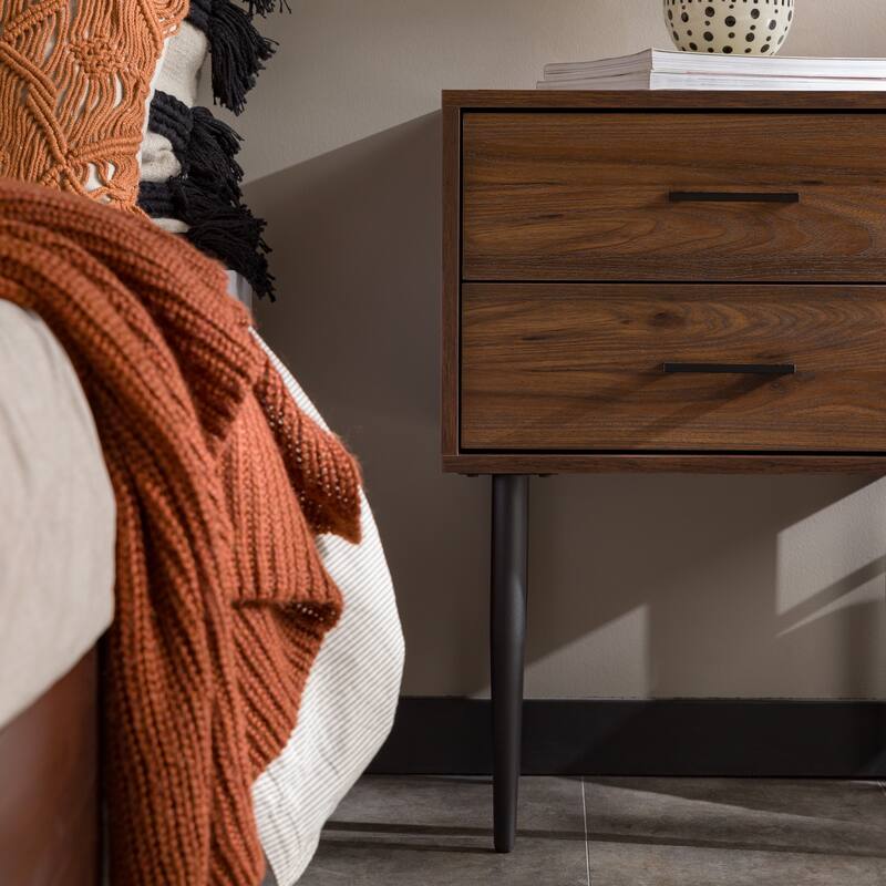 Middlebrook Notto Mid-Century 2-Drawer Nightstand