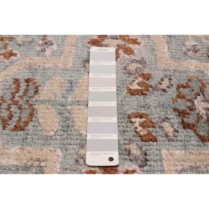 ECARPETGALLERY Hand-knotted Jules Serapi Grey Silk, Wool Rug - 5'3 x 7'5