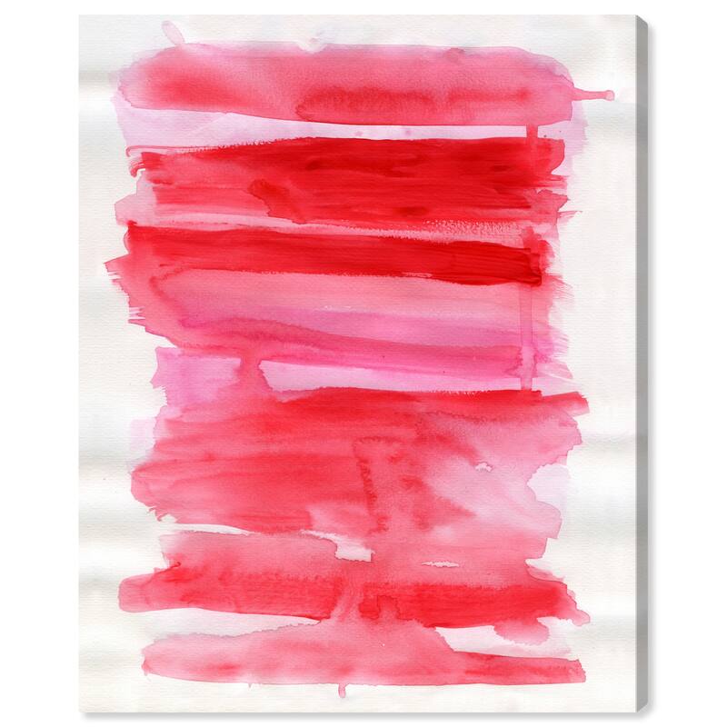 Wynwood Studio Abstract Red Love Pink and Modern & Contemporary Wall Art Canvas Print
