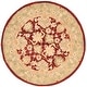 preview thumbnail 102 of 170, SAFAVIEH Anatolia Angeline Traditional Oriental Hand-spun Wool Rug 4' Round - Red/Moss - Round