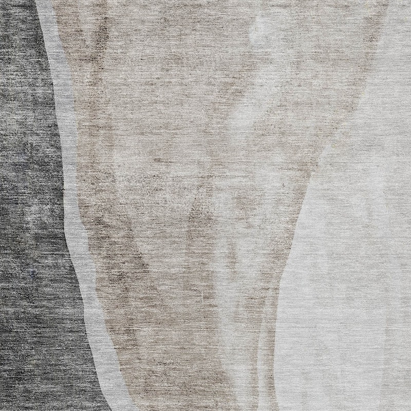 HomeRoots Abstract Transitional Rectangle Outdoor Rug