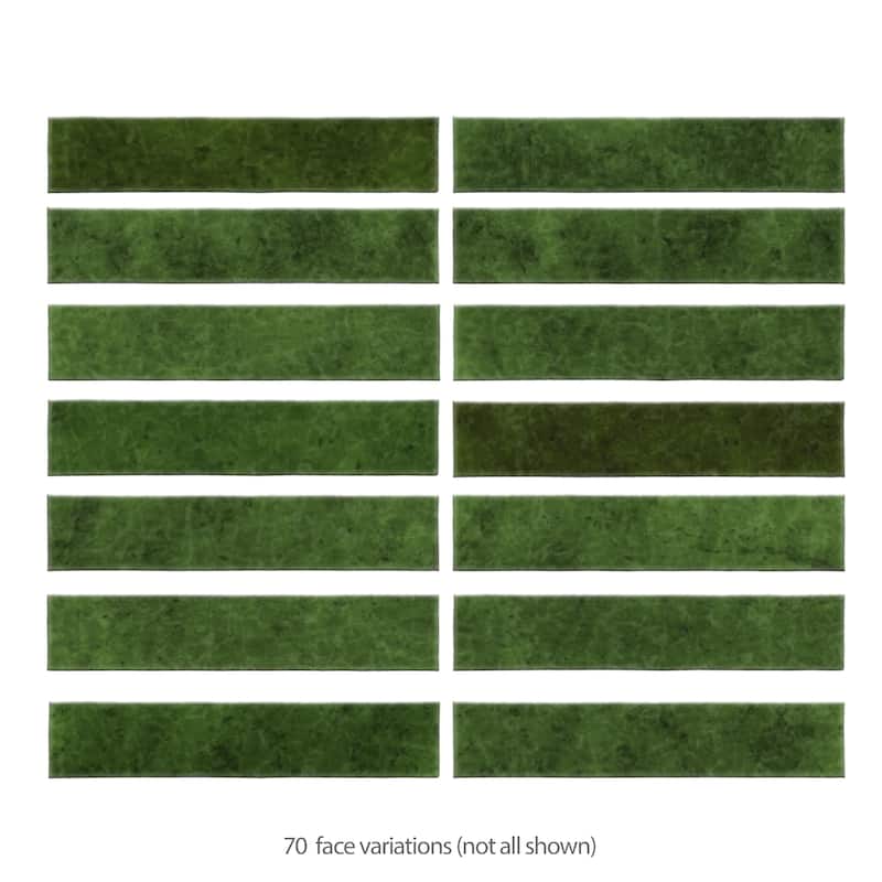 Merola Tile Menorca Tourmaline 2-1/2" x 12-7/8" Ceramic Wall Tile