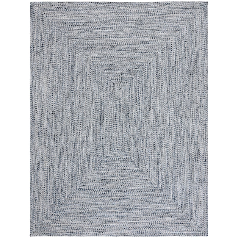 SAFAVIEH Handmade Braided Anthi Casual Rug - 11' x 15' - Dark Blue/Ivory