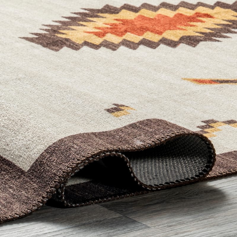 Nuloom Colbie SpinClean Tribal Machine Washable Area Rug