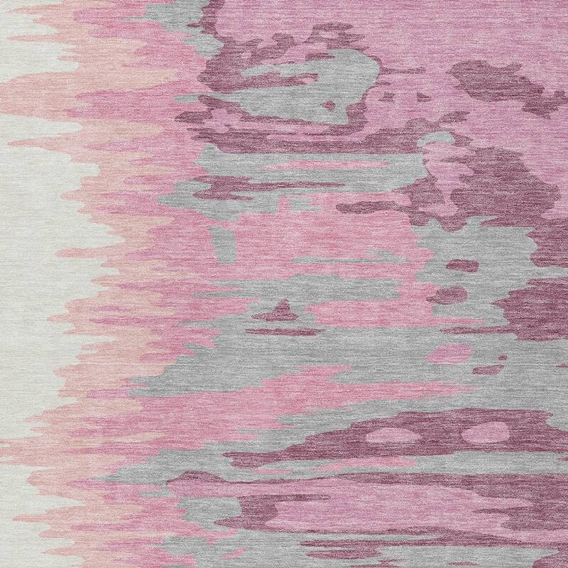 HomeRoots Abstract Transitional Rectangle Outdoor Rug