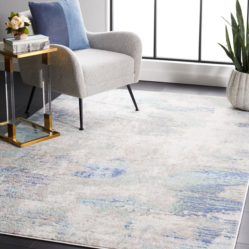 SAFAVIEH Skyler Egzona Modern & Contemporary Rug - 5'5" x 7'7" - Beige/Grey Blue