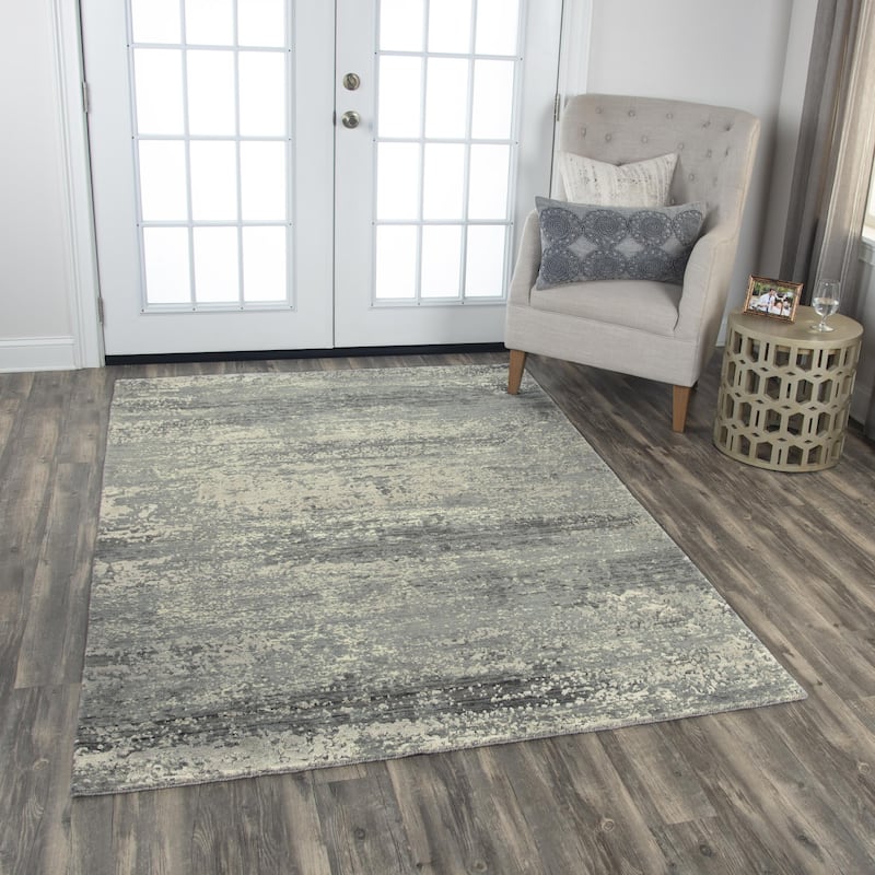 Alora Decor Radiant Abstract Wool Blend Area Rug