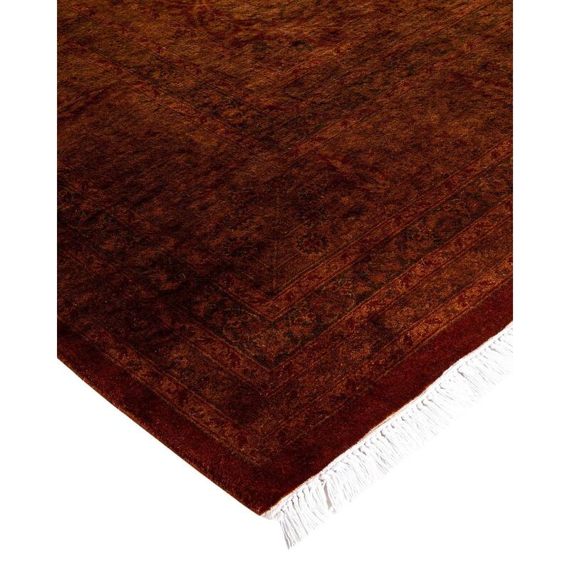 Overdyed, One-of-a-Kind Hand-Knotted Area Rug - Gold - 10' 2" x 16' 1"